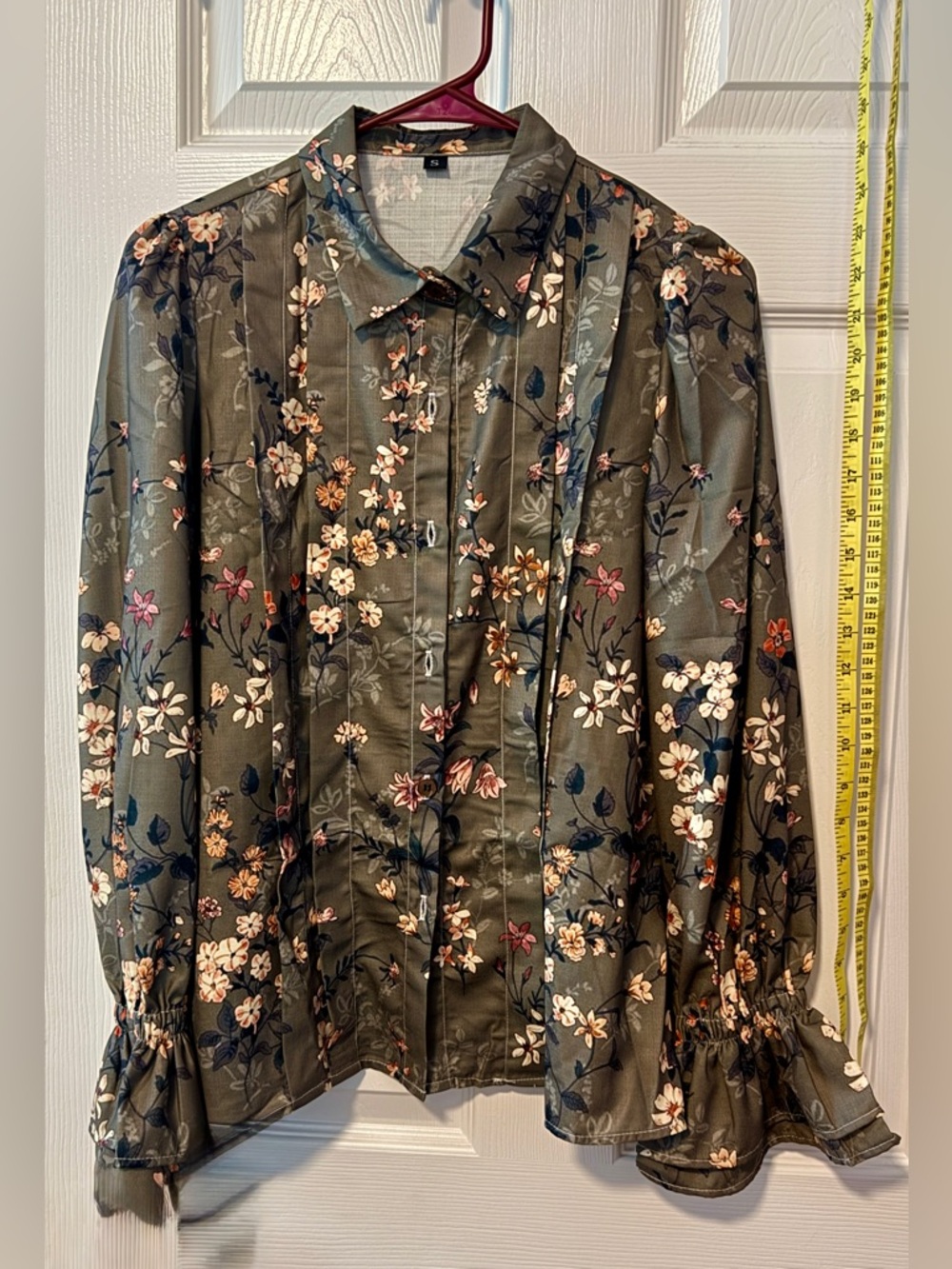 Floral Button-Up Blouse